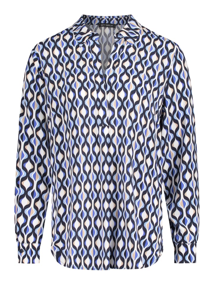 Betty Barclay Блузка с длинными рукавами, сине-белая
Betty Barclay Блузка с длинными рукавами, сине-белая