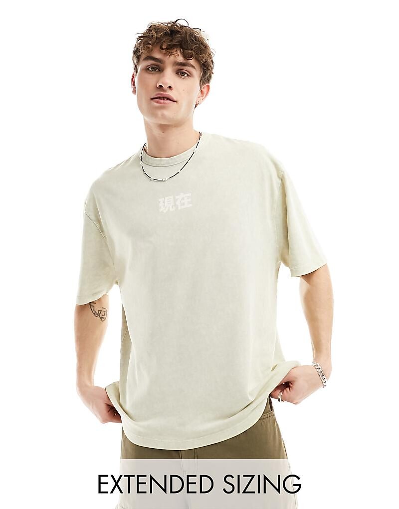 ASOS DESIGN — плотная футболка оверсайз из ткани 220 г/м² стираного бежевого цвета с принтом на груди
ASOS DESIGN — плотная футболка оверсайз из ткани 220 г/м² стираного бежевого цвета с принтом на груди