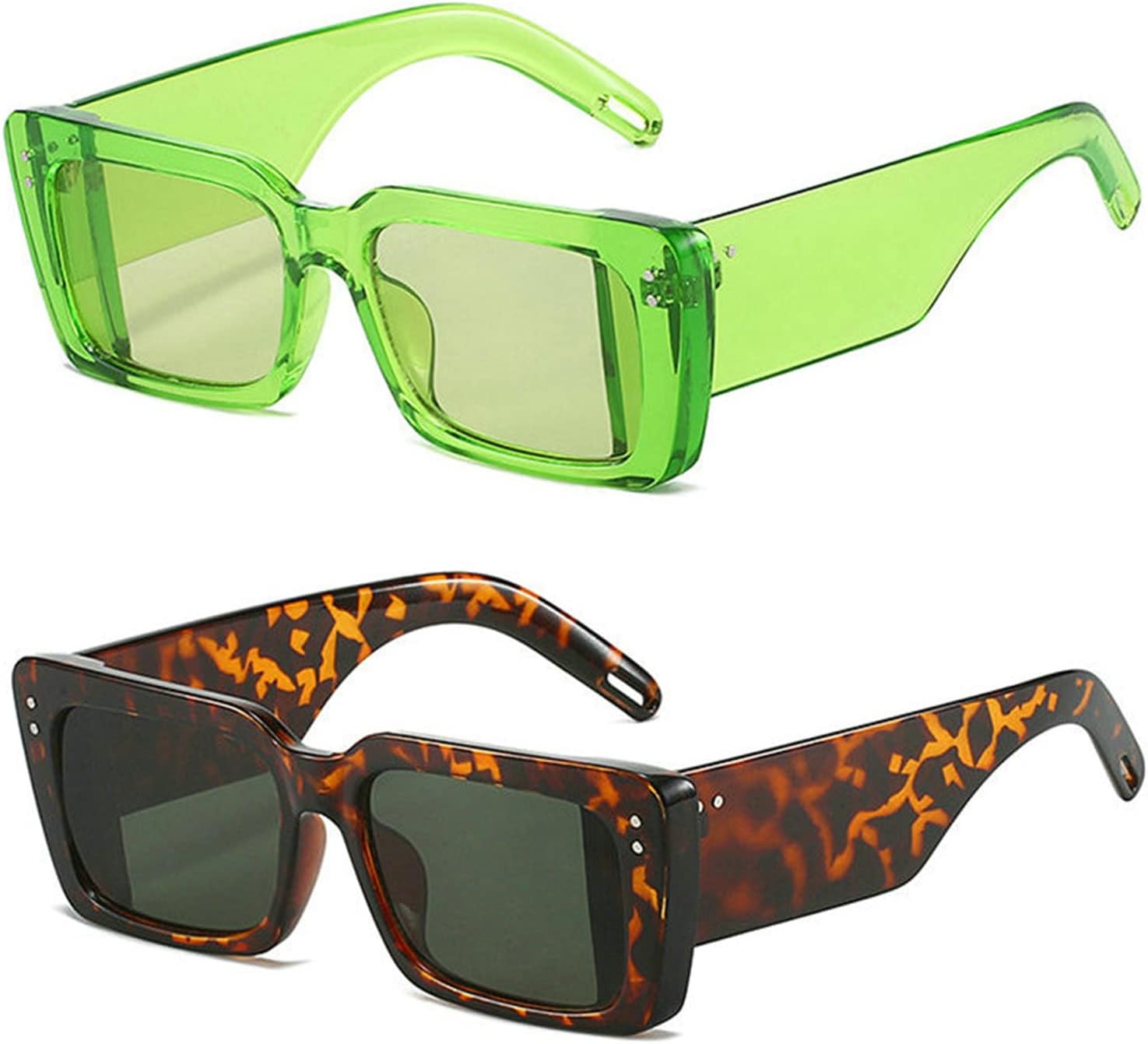 Солнцезащитные очки Willochra класса люкс для женщин в стиле Y2K, квадратной формы, с защитой от УФ-излучения, для мужчин и женщин, для использования на открытом воздухе, 2pcs-leopard&green
Солнцезащитные очки Willochra класса люкс для женщин в стиле Y2K, квадратной формы, с защитой от УФ-излучения, для мужчин и женщин, для использования на открытом воздухе, 2pcs-leopard&green