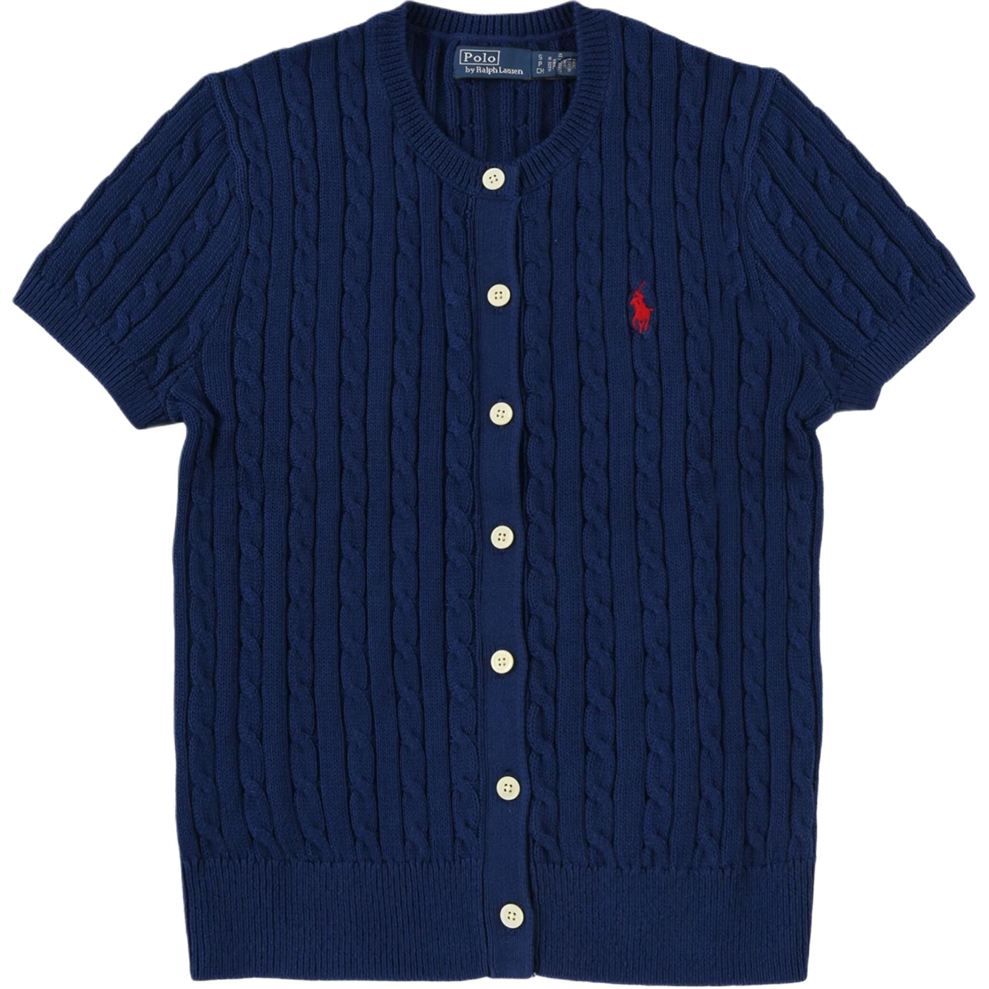 Кардиган с вышитым логотипом и косой вязкой Polo Ralph Lauren, синий
Кардиган с вышитым логотипом и косой вязкой Polo Ralph Lauren, синий