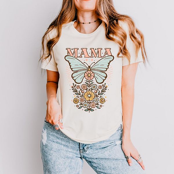 Футболка с коротким рукавом Mama butterfly floral Simply Sage Market, Cream, Зеленый, Футболка с коротким рукавом Mama butterfly floral Simply Sage Market, Cream
Футболка с коротким рукавом Mama butterfly floral Simply Sage Market, Cream, Зеленый, Футболка с коротким рукавом Mama butterfly floral Simply Sage Market, Cream