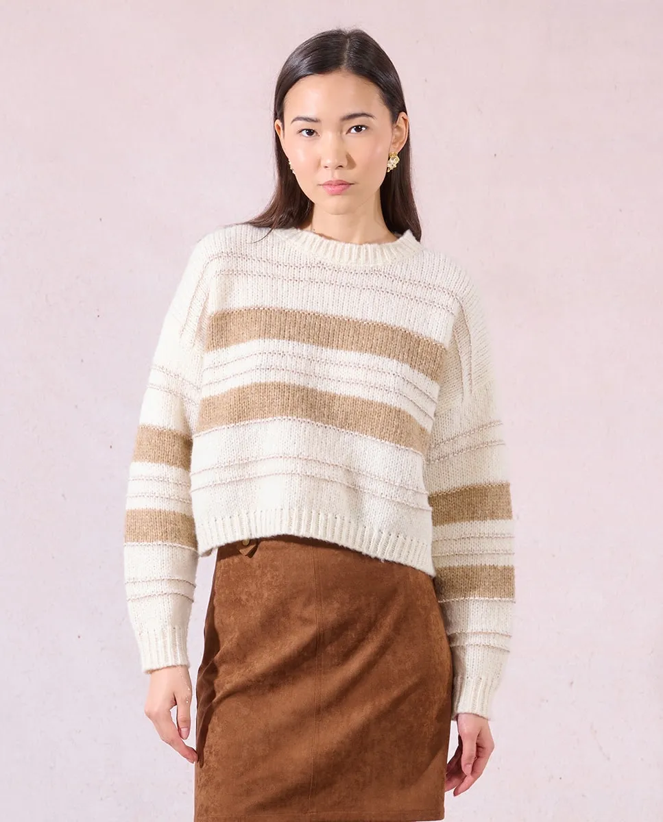 Женский джемпер с длинным рукавом в полоску Molly Bracken, бежевый/белый
Женский джемпер с длинным рукавом в полоску Molly Bracken, бежевый/белый