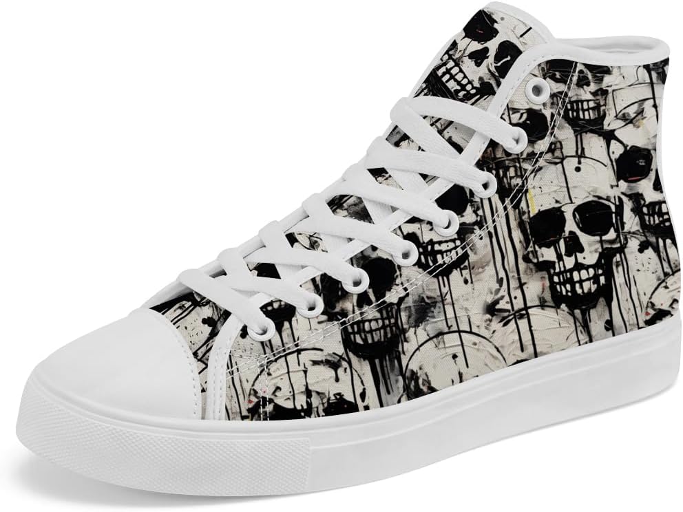 Кеды на высокой подошве Chebing с рисунком черепа, готические сникерсы на шнуровке, повседневная обувь, подарок для мужчин и женщин, серый
Кеды на высокой подошве Chebing с рисунком черепа, готические сникерсы на шнуровке, повседневная обувь, подарок для мужчин и женщин, серый