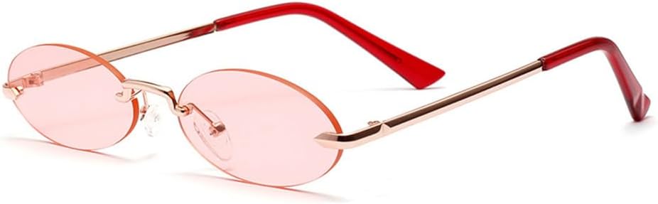 Солнцезащитные очки UV400 с защитой от УФ-излучения — без оправы, маленькие овальные металлические линзы розового цвета, для женщин и мужчин, для бега и занятий спортом на открытом воздухе generic, Gold-red
Солнцезащитные очки UV400 с защитой от УФ-излучения — без оправы, маленькие овальные металлические линзы розового цвета, для женщин и мужчин, для бега и занятий спортом на открытом воздухе generic, Gold-red