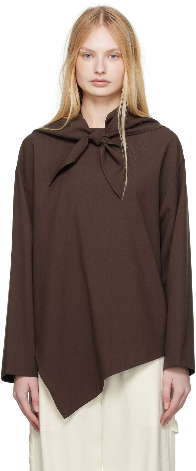 Коричневая блузка «Бьют» Studio Nicholson
Коричневая блузка «Бьют» Studio Nicholson