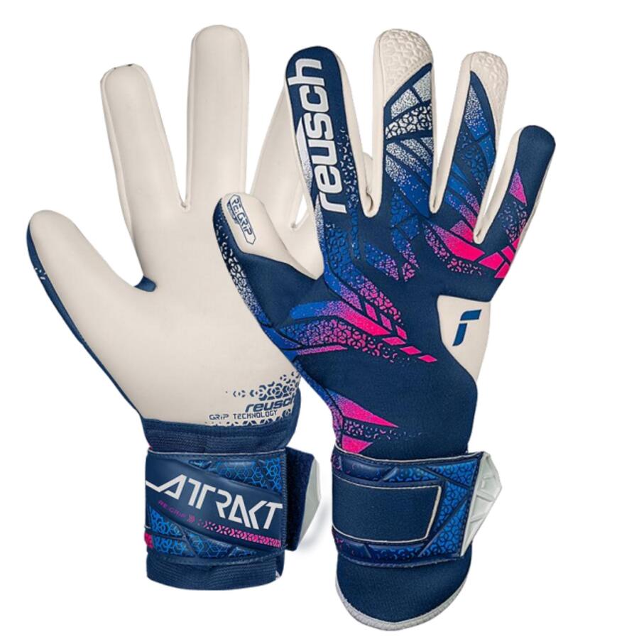 Женские/мужские футбольные вратарские перчатки - Reusch Attrakt Re:Grip Contact
Женские/мужские футбольные вратарские перчатки - Reusch Attrakt Re:Grip Contact