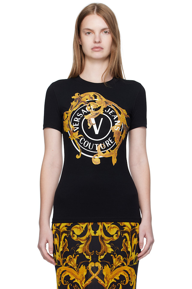 Versace Jeans Couture Черная футболка с принтом
Versace Jeans Couture Черная футболка с принтом