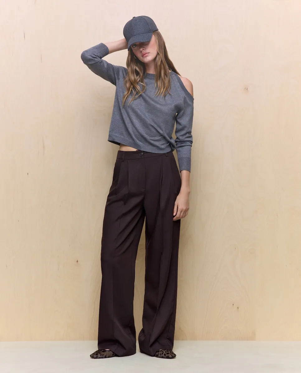 Женский свитер с круглым вырезом Easy Wear, антрацитовый
Женский свитер с круглым вырезом Easy Wear, антрацитовый