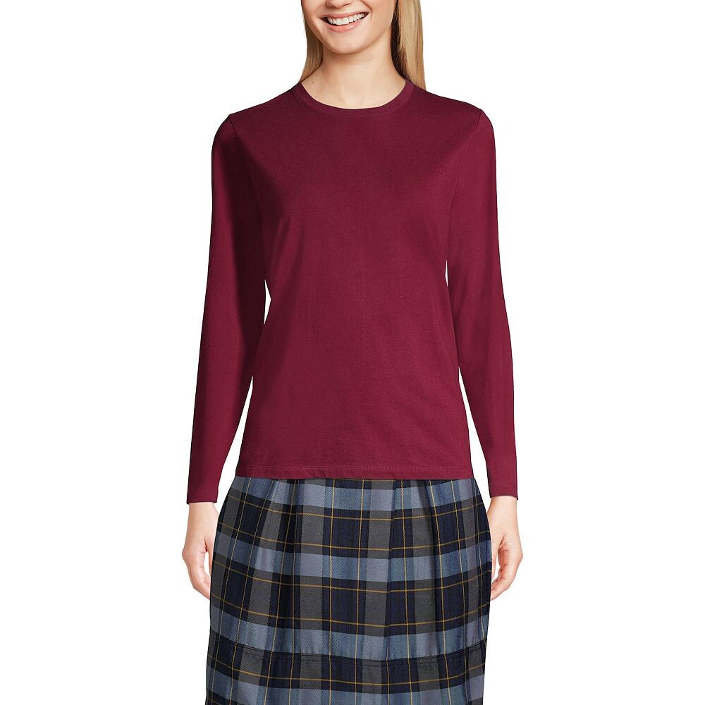 Женская футболка Lands End School Uniform с длинными рукавами Essential Lands' End, цвет Burgundy
Женская футболка Lands End School Uniform с длинными рукавами Essential Lands' End, цвет Burgundy