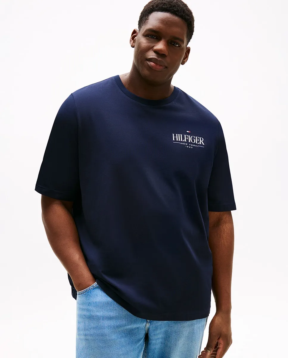Мужская футболка с короткими рукавами и комбинированным брендингом, большие размеры Tommy Hilfiger, темно-синий
Мужская футболка с короткими рукавами и комбинированным брендингом, большие размеры Tommy Hilfiger, темно-синий