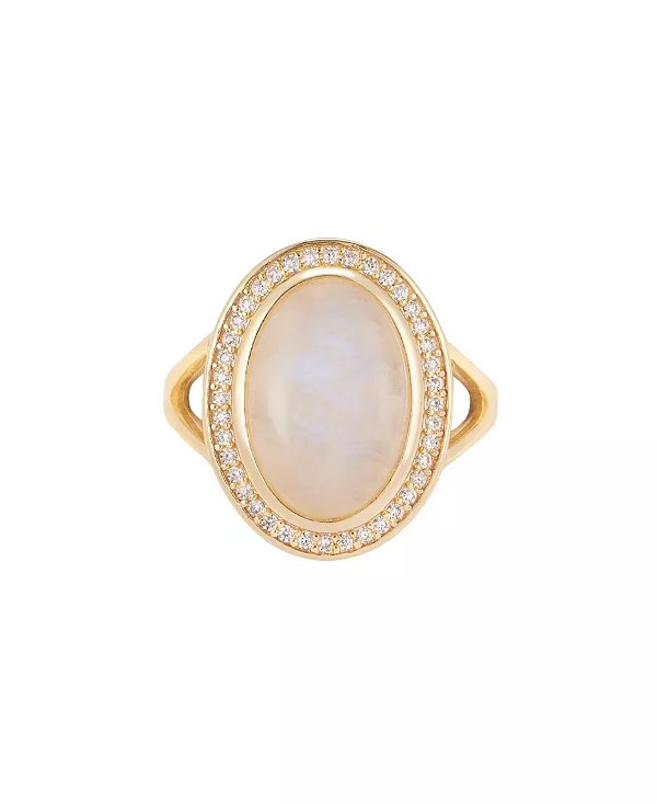 Кольцо с лунным камнем, вермель 14 карат Adornia Fine, gold-white
Кольцо с лунным камнем, вермель 14 карат Adornia Fine, gold-white