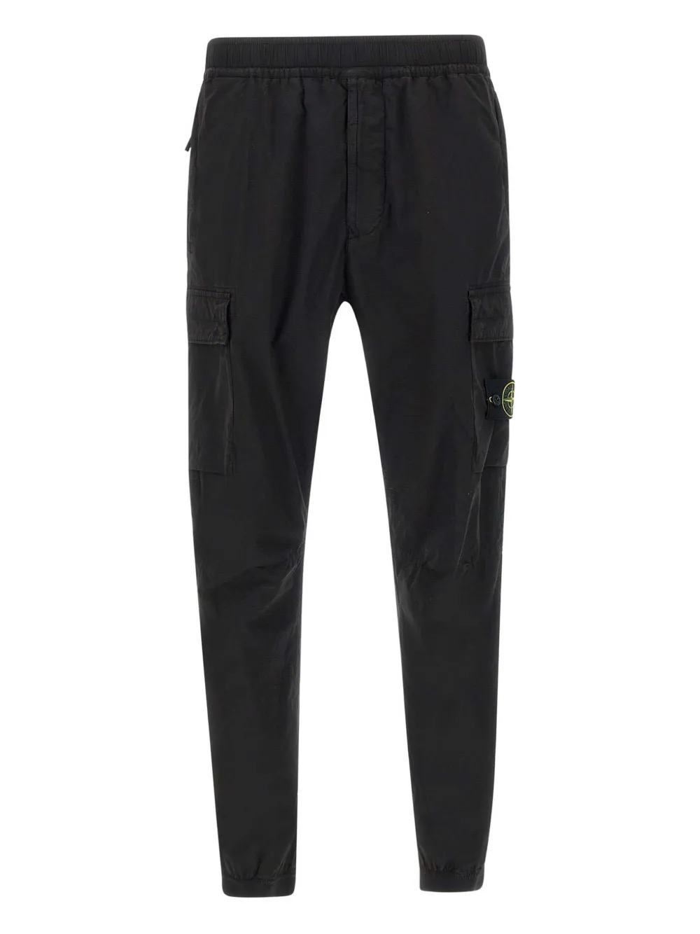 Брюки-карго с эластичной талией Stone Island, черный 
Брюки-карго с эластичной талией Stone Island, черный
