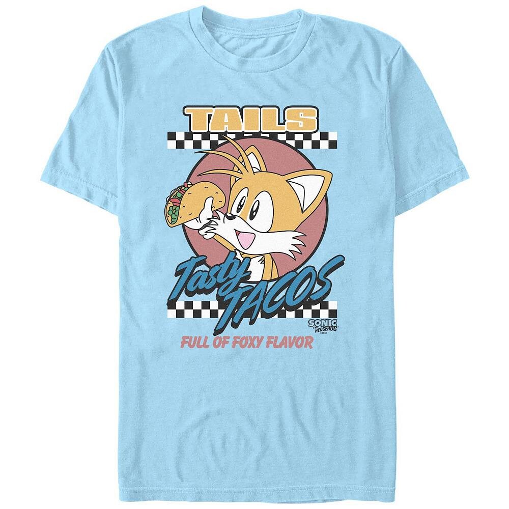 Мужская футболка с рисунком Sonic The Hedgehog Tails Tasty Tacos Licensed Character, цвет Light Blue
Мужская футболка с рисунком Sonic The Hedgehog Tails Tasty Tacos Licensed Character, цвет Light Blue