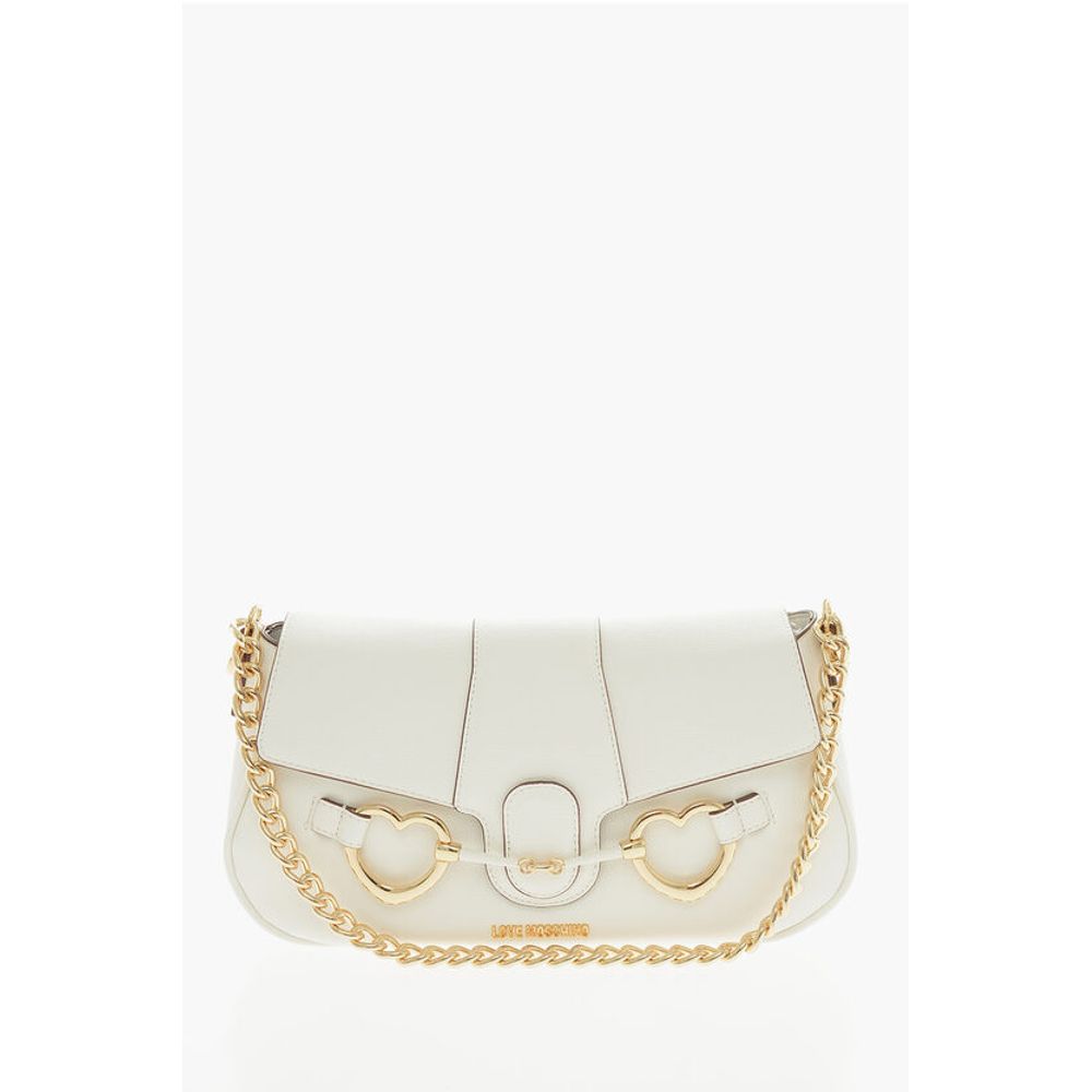 Сумка через плечо LOVE из текстурированной искусственной кожи с зажимом спереди Moschino, White
Сумка через плечо LOVE из текстурированной искусственной кожи с зажимом спереди Moschino, White