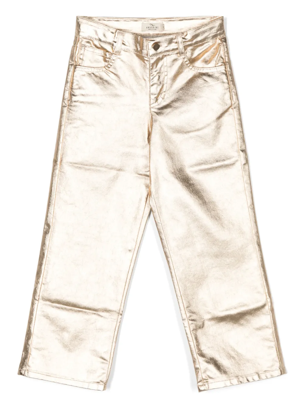 Брюки прямого кроя с металлическим покрытием Andorine, золотой
Брюки прямого кроя с металлическим покрытием Andorine, золотой