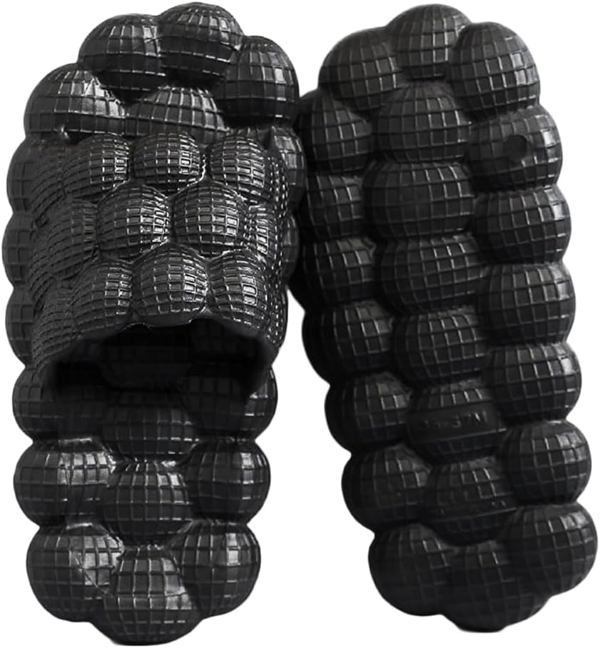 Домашние тапочки Rojeam для женщин и мужчин, шлепанцы для душа EVA с массажными пузырьками, ванной, черный
Домашние тапочки Rojeam для женщин и мужчин, шлепанцы для душа EVA с массажными пузырьками, ванной, черный