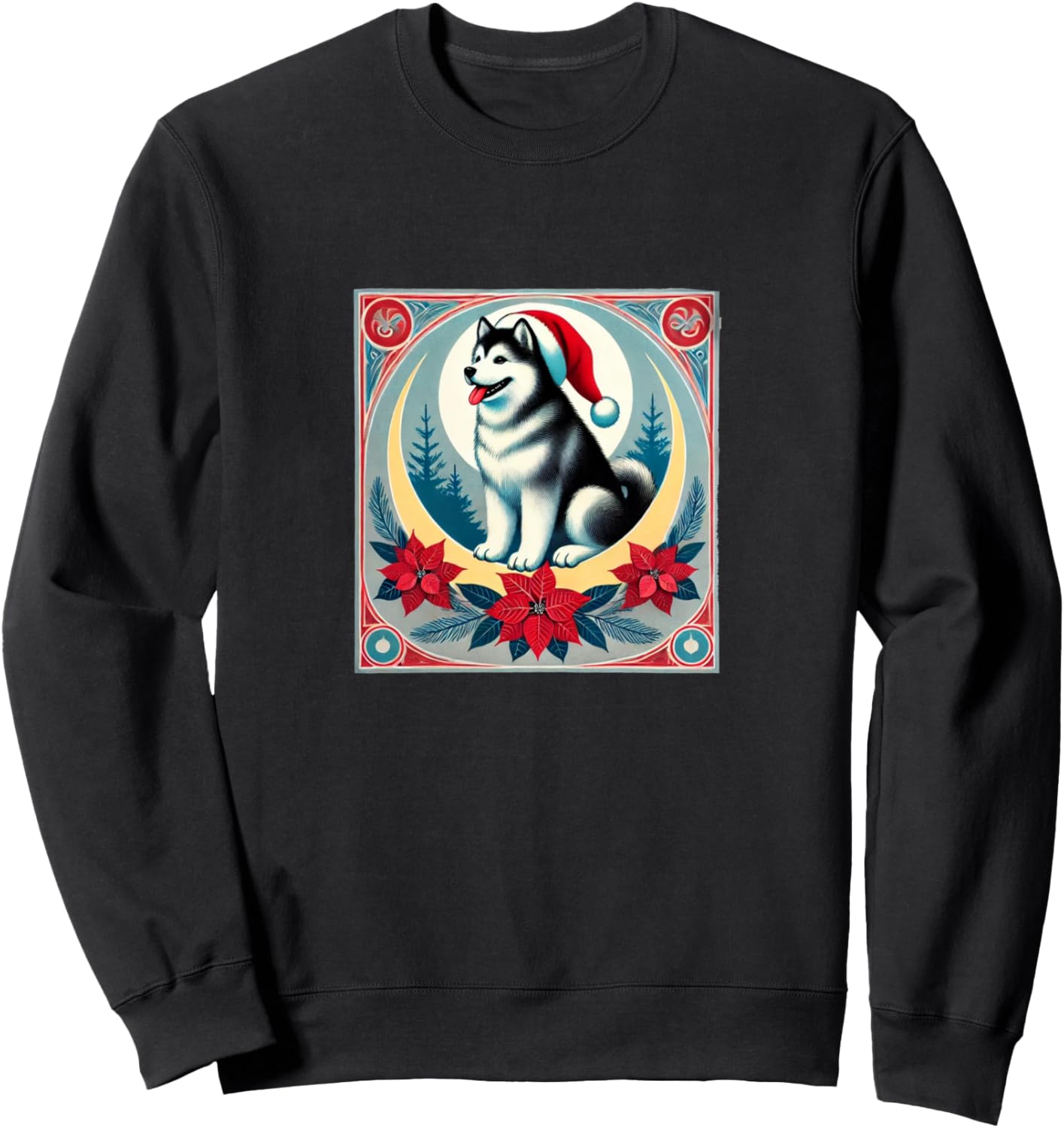 Толстовка с рождественской иллюстрацией аляскинского маламута в стиле модерн Retro Malamutes Lover Snugg, черный
Толстовка с рождественской иллюстрацией аляскинского маламута в стиле модерн Retro Malamutes Lover Snugg, черный