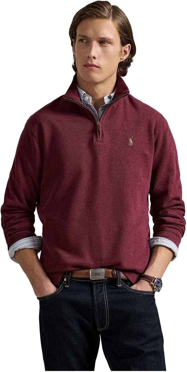 Polo Ralph Lauren мужская кофта Estate с ребристой планкой и молнией на четверть, Spring Wine Heather
Polo Ralph Lauren мужская кофта Estate с ребристой планкой и молнией на четверть, Spring Wine Heather