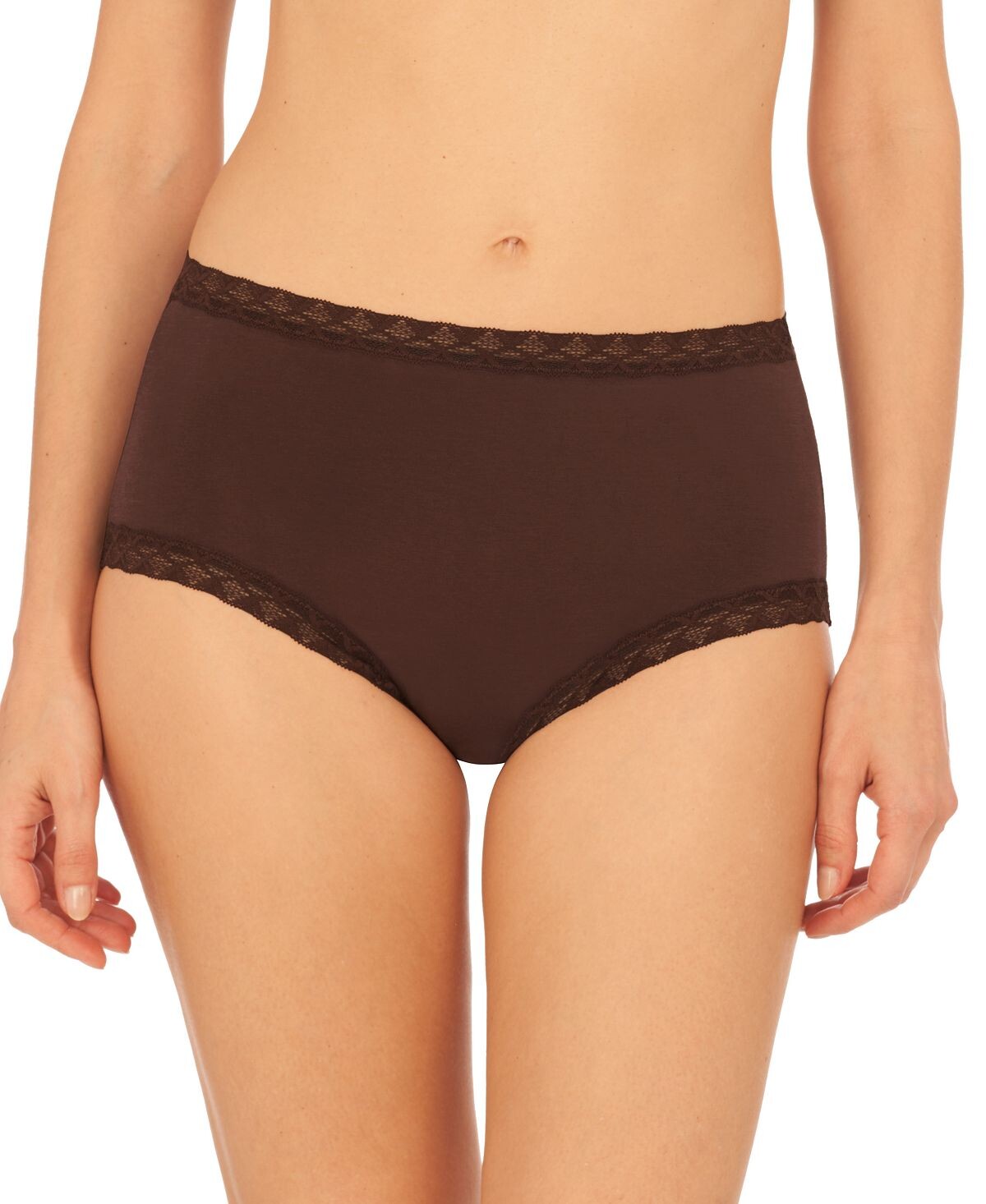 Хлопковые трусы Bliss с кружевной отделкой и высокой посадкой 755058 Natori
Хлопковые трусы Bliss с кружевной отделкой и высокой посадкой 755058 Natori