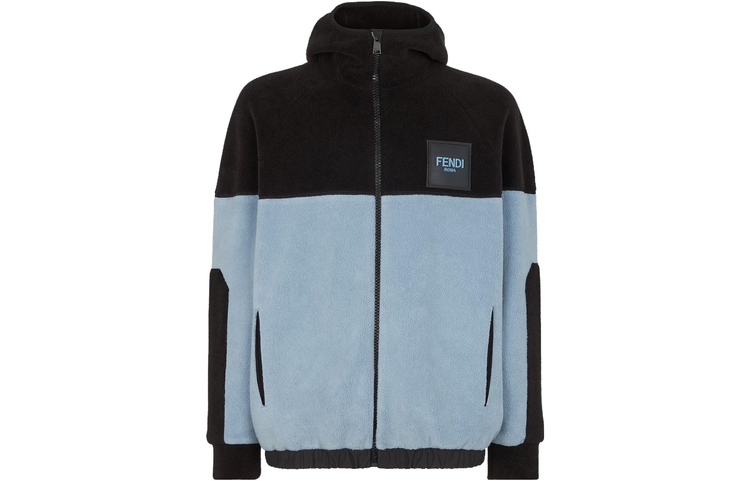 Флисовая худи с логотипом на молнии FENDI, черный
Флисовая худи с логотипом на молнии FENDI, черный