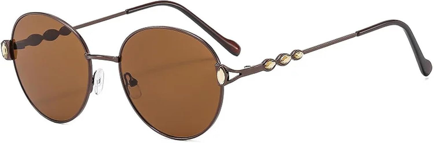 Ретро металлические овальные солнцезащитные очки для женщин, модные, с прозрачными линзами цвета океана, защита от УФ-излучения UV400, для мужчин, в стиле панк TKKTLLT, Coffee-brown
Ретро металлические овальные солнцезащитные очки для женщин, модные, с прозрачными линзами цвета океана, защита от УФ-излучения UV400, для мужчин, в стиле панк TKKTLLT, Coffee-brown