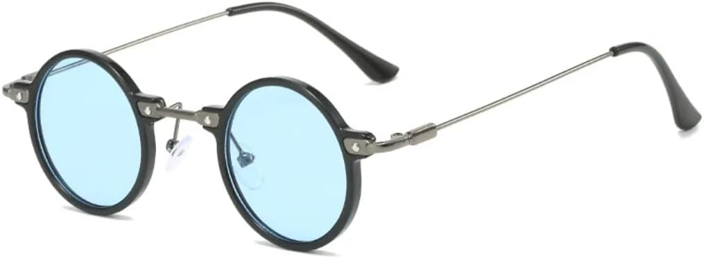 Солнцезащитные очки для мужчин и женщин - защита UV400 - маленькие круглые прозрачные линзы цвета "океан" для занятий спортом на открытом воздухе и вождения DSVIGF, Black Blue
Солнцезащитные очки для мужчин и женщин - защита UV400 - маленькие круглые прозрачные линзы цвета "океан" для занятий спортом на открытом воздухе и вождения DSVIGF, Black Blue