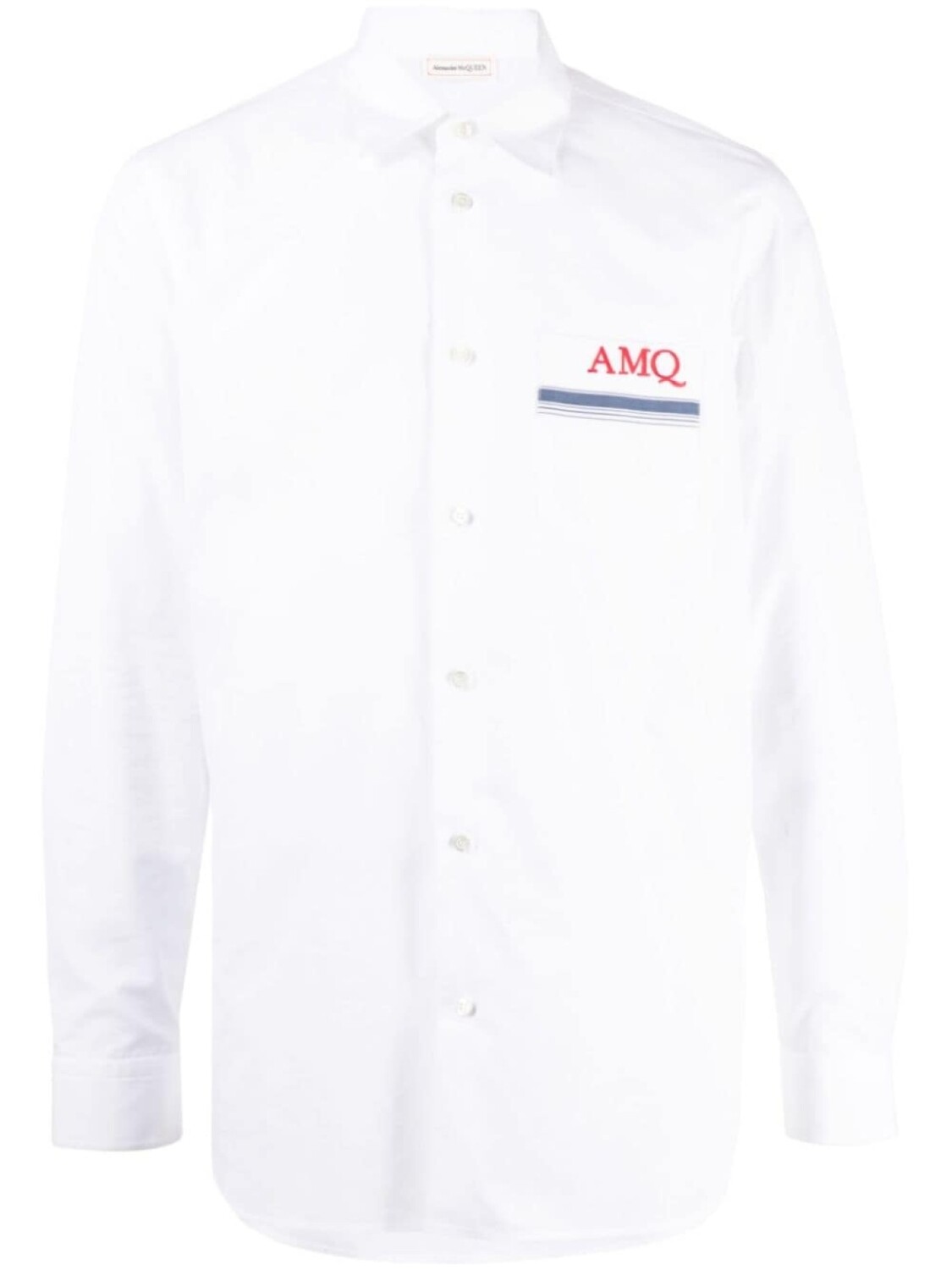Alexander McQueen рубашка с монограммой, белый
Alexander McQueen рубашка с монограммой, белый