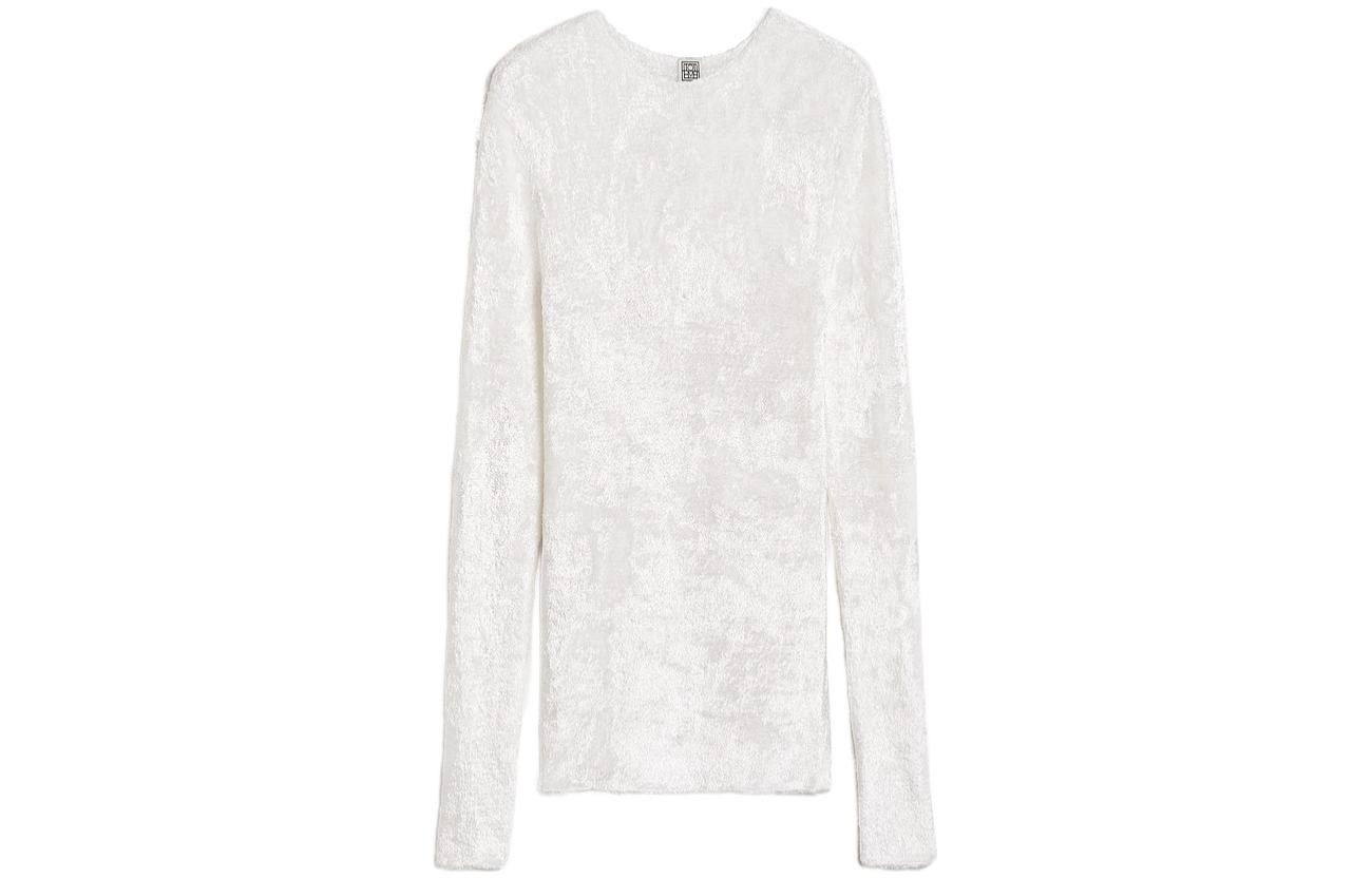 Тонкий свитер с ворсом TOTEME, белый
Тонкий свитер с ворсом TOTEME, белый