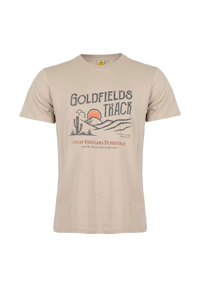 Футболка Goldfields с принтом для яркого образа исследователя Roadsign Australia, бежевый 
Футболка Goldfields с принтом для яркого образа исследователя Roadsign Australia, бежевый
