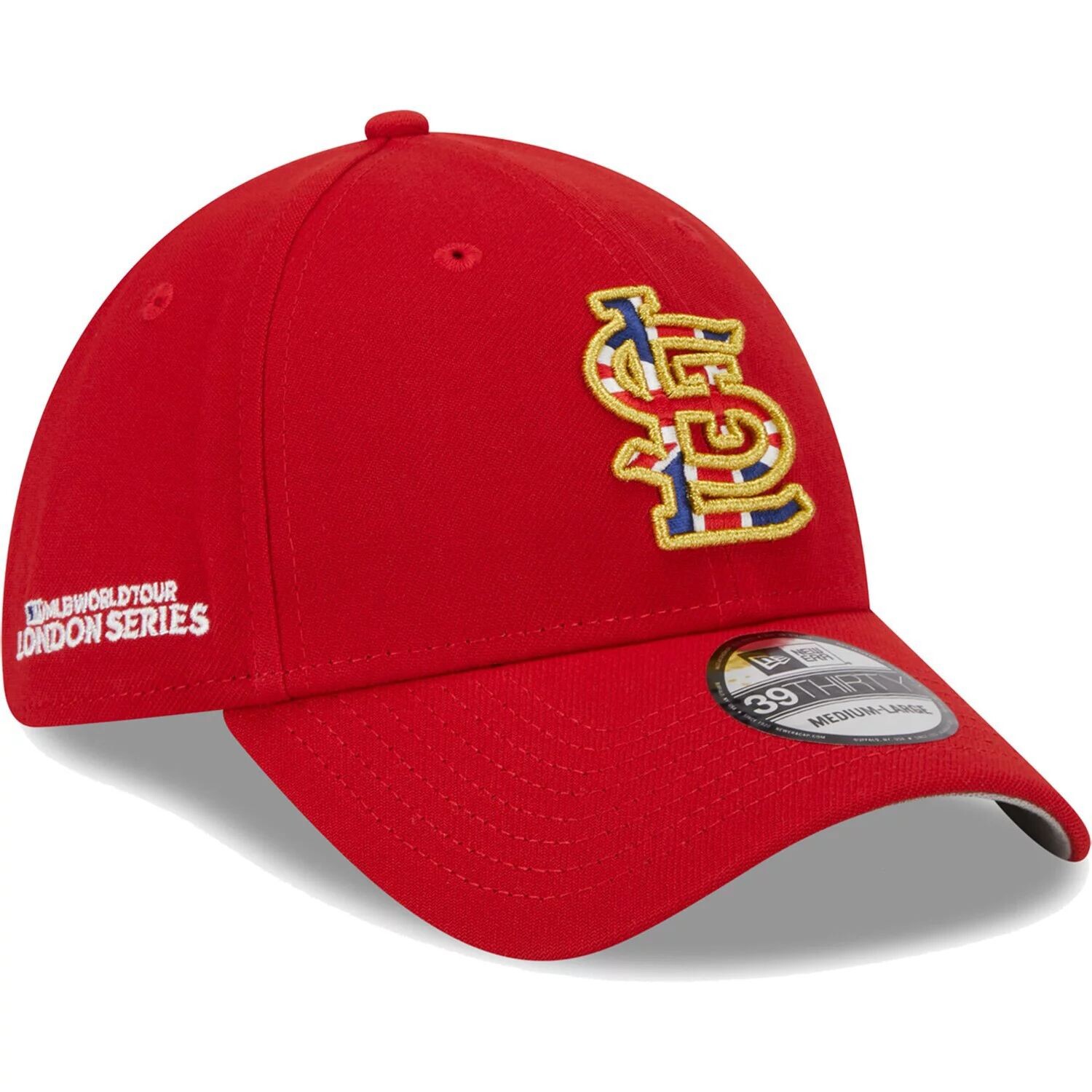 Мужская красная мужская кепка New Era St. Louis Cardinals MLB World Tour: London Series 2023 с заполнением флага 39THIRTY Flex Hat
Мужская красная мужская кепка New Era St. Louis Cardinals MLB World Tour: London Series 2023 с заполнением флага 39THIRTY Flex Hat
