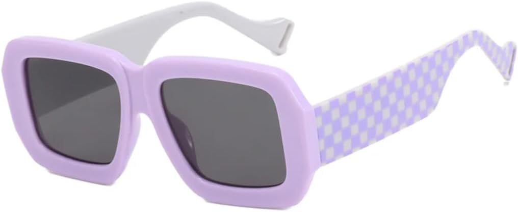 Модные солнцезащитные очки для женщин, роскошные, большие, в стиле панк, солнцезащитные очки для мужчин и женщин, винтажные очки, защита от УФ-излучения UV400 VVTWSSW, Purple Grid Gray
Модные солнцезащитные очки для женщин, роскошные, большие, в стиле панк, солнцезащитные очки для мужчин и женщин, винтажные очки, защита от УФ-излучения UV400 VVTWSSW, Purple Grid Gray