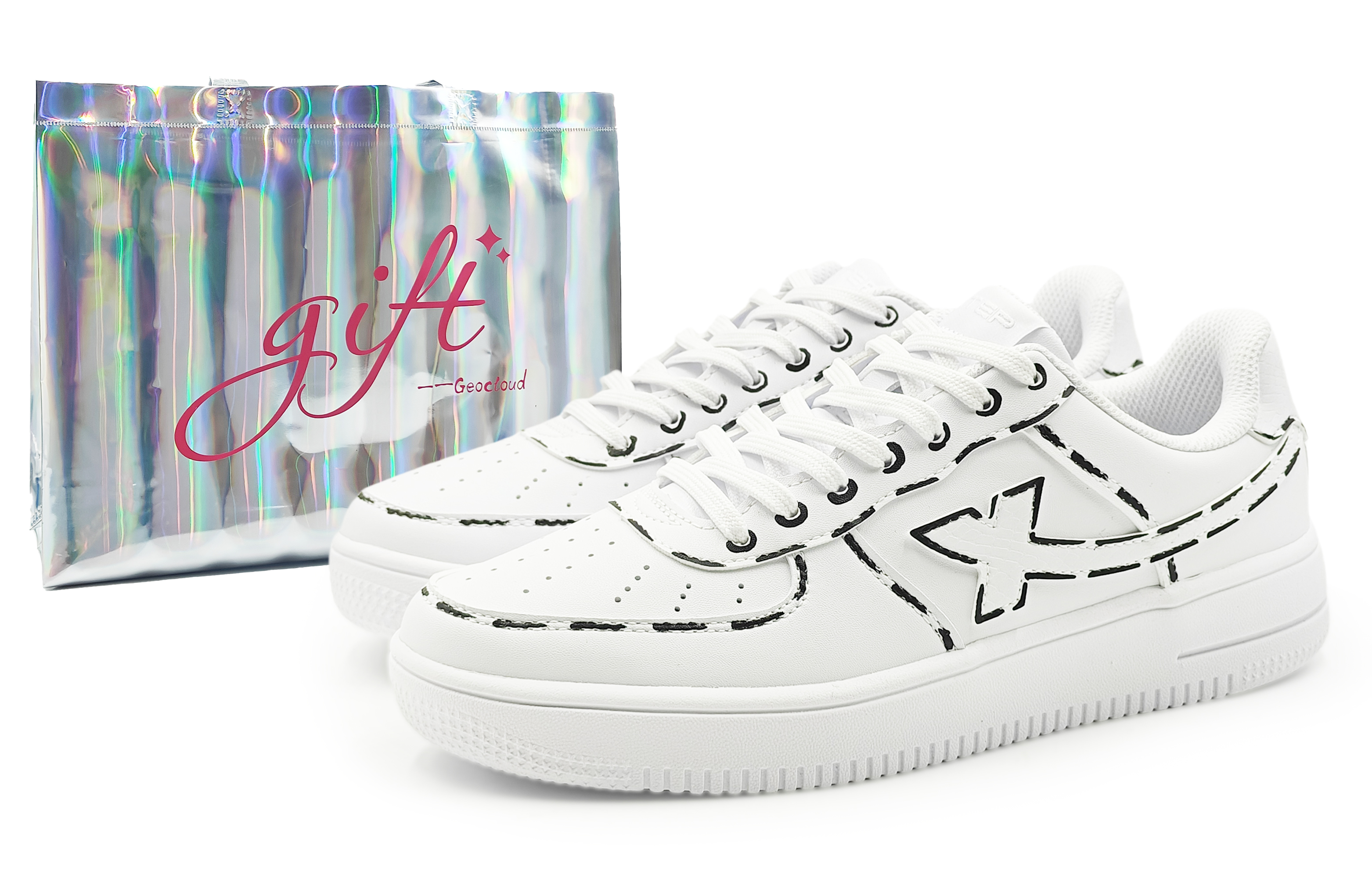 XTEP Кроссовки Air Force One с низким верхом для скейтборда, противоскользящие, износостойкие, мужские, черно-белые 
XTEP Кроссовки Air Force One с низким верхом для скейтборда, противоскользящие, износостойкие, мужские, черно-белые