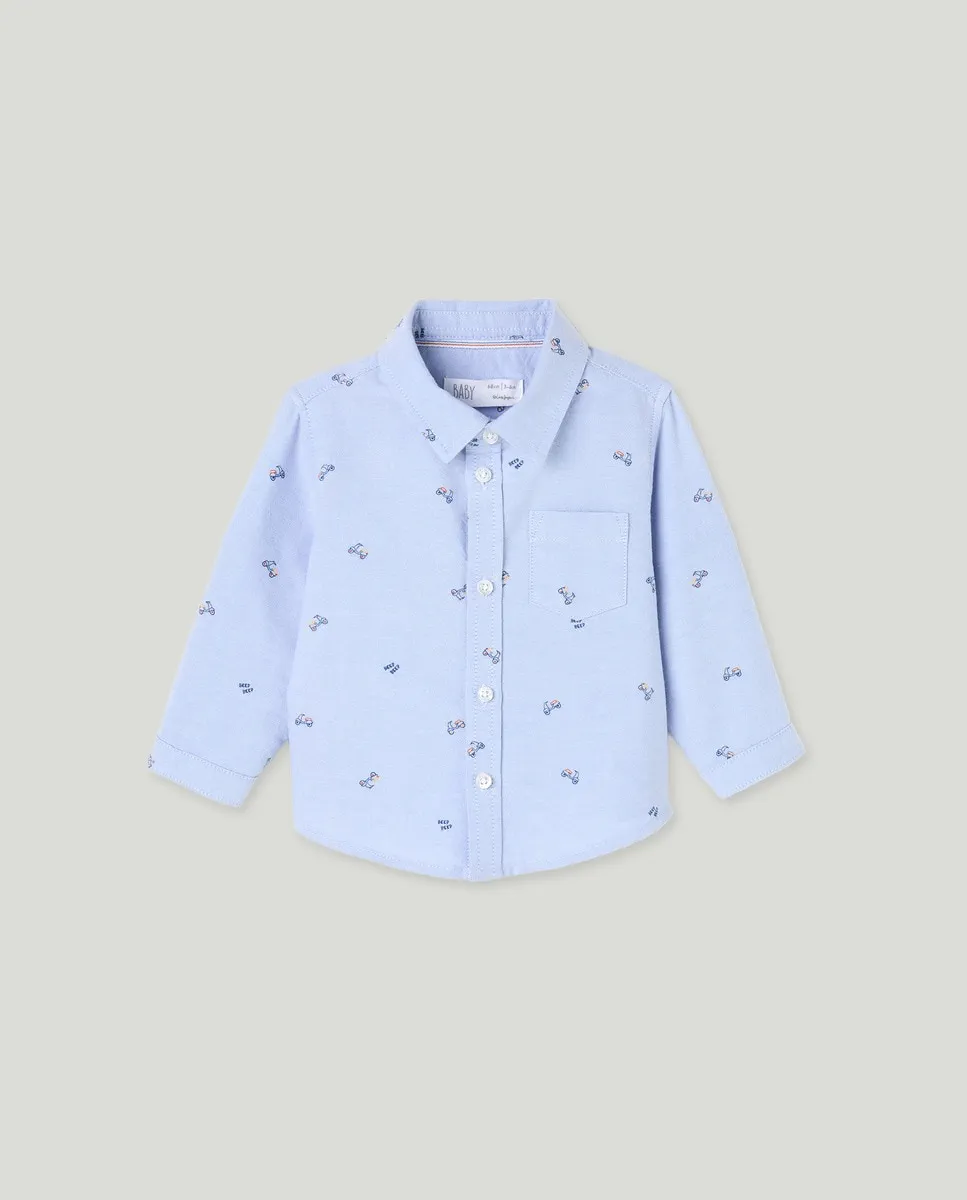 Детская рубашка с длинным рукавом оксфорд с принтом по всей поверхности Baby El Corte Inglés, синий
Детская рубашка с длинным рукавом оксфорд с принтом по всей поверхности Baby El Corte Inglés, синий