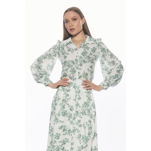 Женская блузка с рукавами-блузонами и застежкой на пуговицы Alexia Admor, цвет green floral
Женская блузка с рукавами-блузонами и застежкой на пуговицы Alexia Admor, цвет green floral