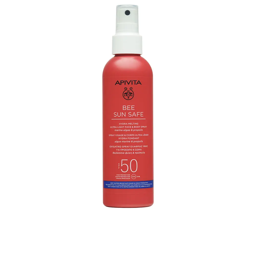 Солнцезащитный крем Bee Sun Safe Hydra Fresh Spray Para Rostro Y Cuerpo Spf 50 Apivita, 200 мл
Солнцезащитный крем Bee Sun Safe Hydra Fresh Spray Para Rostro Y Cuerpo Spf 50 Apivita, 200 мл