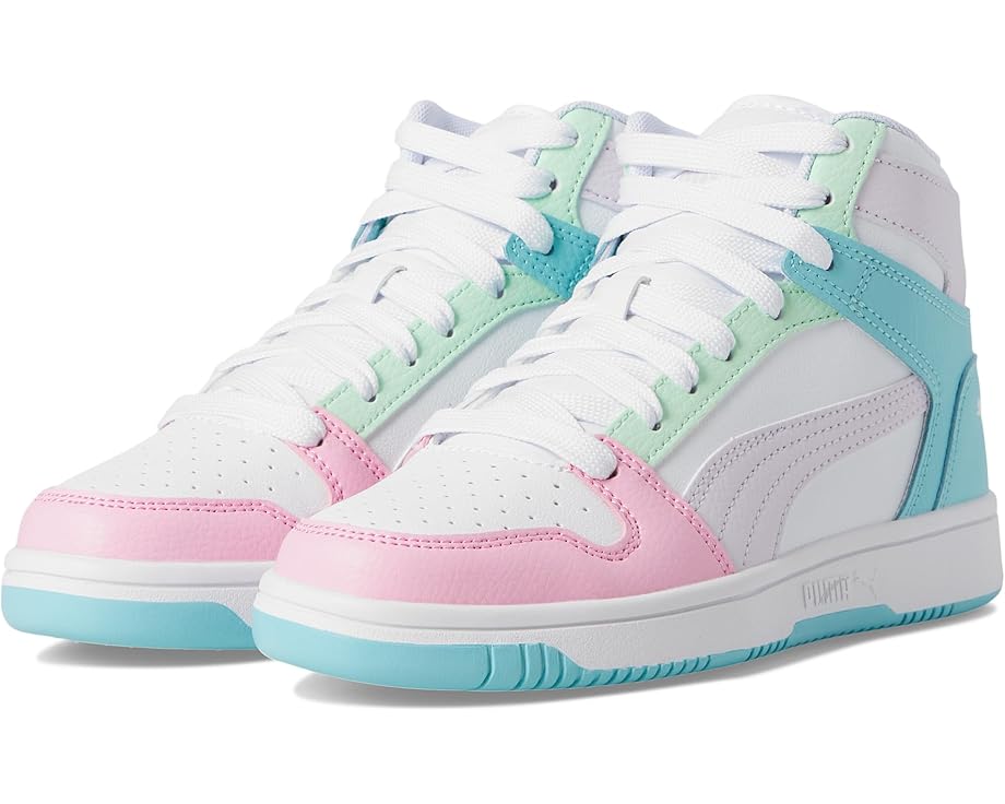 Кроссовки PUMA Kids Rebound Layup Mid, цвет Puma White/Lilac Frost/Safe Lake
Кроссовки PUMA Kids Rebound Layup Mid, цвет Puma White/Lilac Frost/Safe Lake