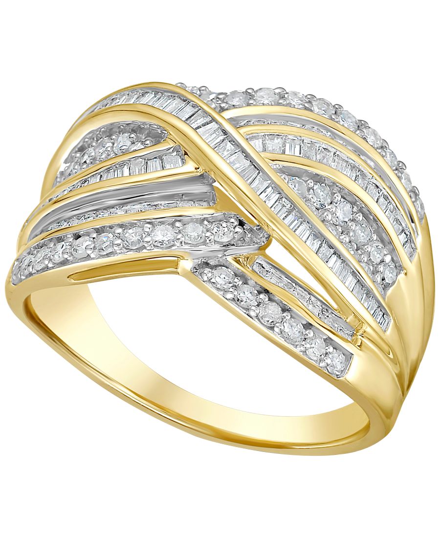 Кольцо с белым бриллиантом (1 карат) в оправе из белого золота 10 карат Macy's, Yellow
Кольцо с белым бриллиантом (1 карат) в оправе из белого золота 10 карат Macy's, Yellow