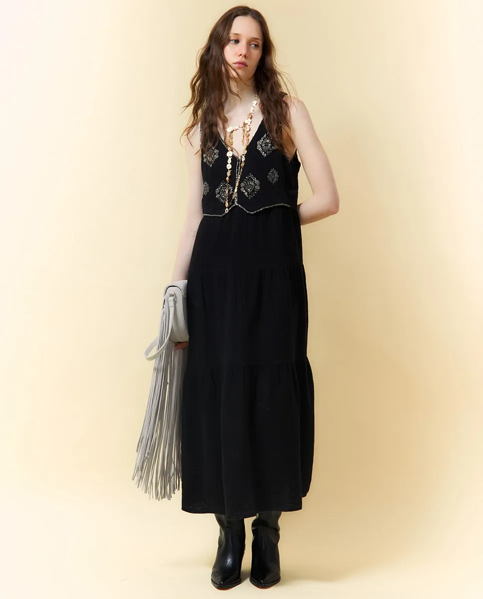 Жилет-платье с блеском Sfera, черный
Жилет-платье с блеском Sfera, черный