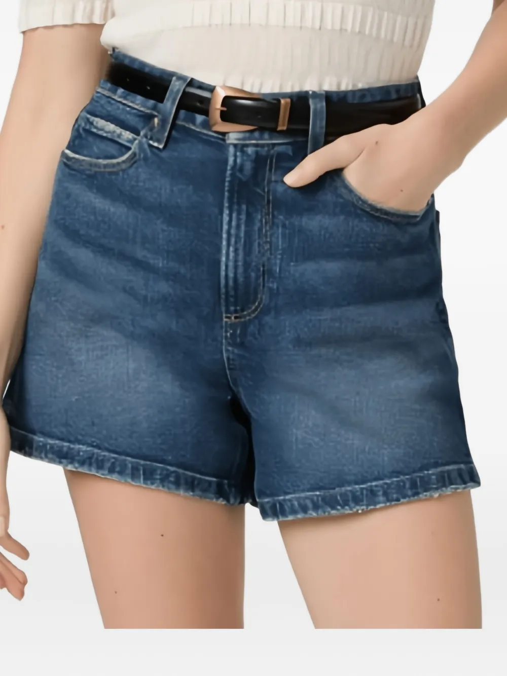 Джинсовые шорты с эффектом потертости PAIGE, синий
Джинсовые шорты с эффектом потертости PAIGE, синий