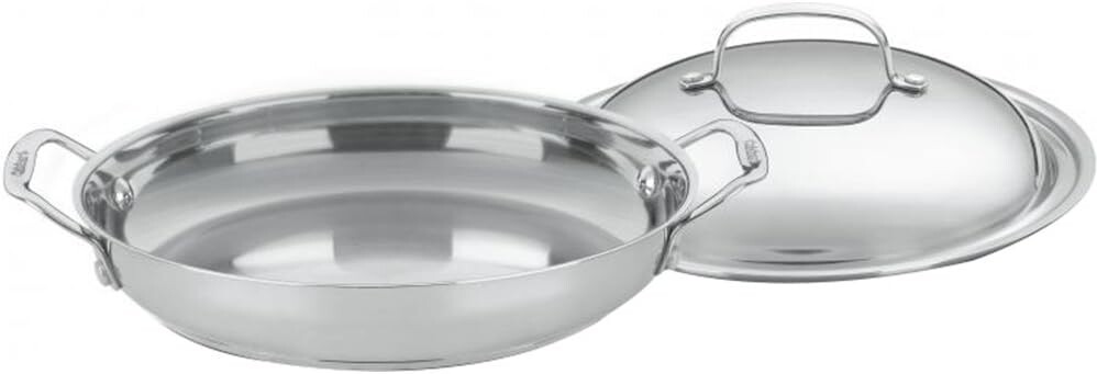 Cuisinart 725-30D Классическая повседневная сковорода Chef's из нержавеющей стали диаметром 12 дюймов с купольной крышкой, серебристая
Cuisinart 725-30D Классическая повседневная сковорода Chef's из нержавеющей стали диаметром 12 дюймов с купольной крышкой, серебристая