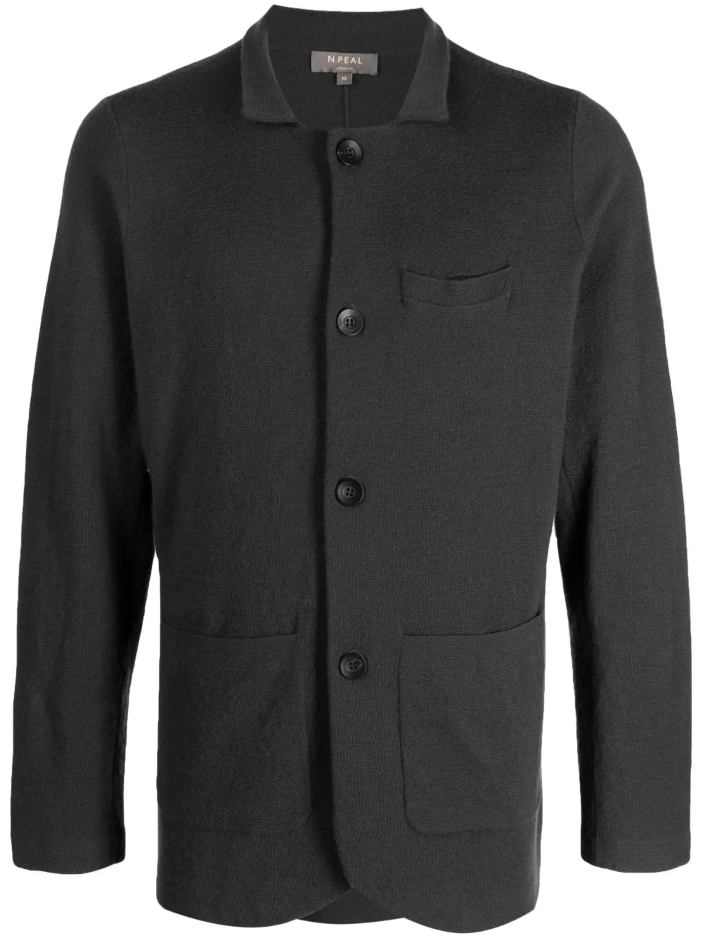 Кашемировый кардиган на пуговицах N.Peal, серый
Кашемировый кардиган на пуговицах N.Peal, серый