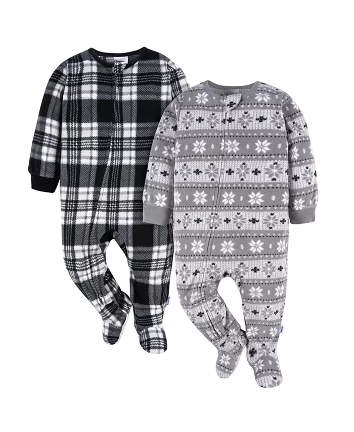 Детские комбинезоны-пижамы с ножками для мальчиков, 2 шт Gerber, серый
Детские комбинезоны-пижамы с ножками для мальчиков, 2 шт Gerber, серый