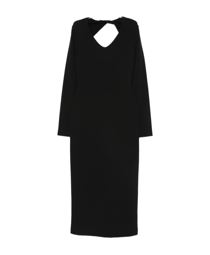 Черное шелково-нейлоновое платье Emporio Armani, черный
Черное шелково-нейлоновое платье Emporio Armani, черный