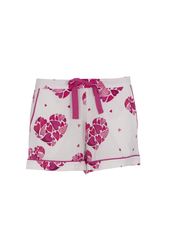 Cyberjammies Женские шорты Aria из трикотажа с принтом в виде сердечек, белые
Cyberjammies Женские шорты Aria из трикотажа с принтом в виде сердечек, белые