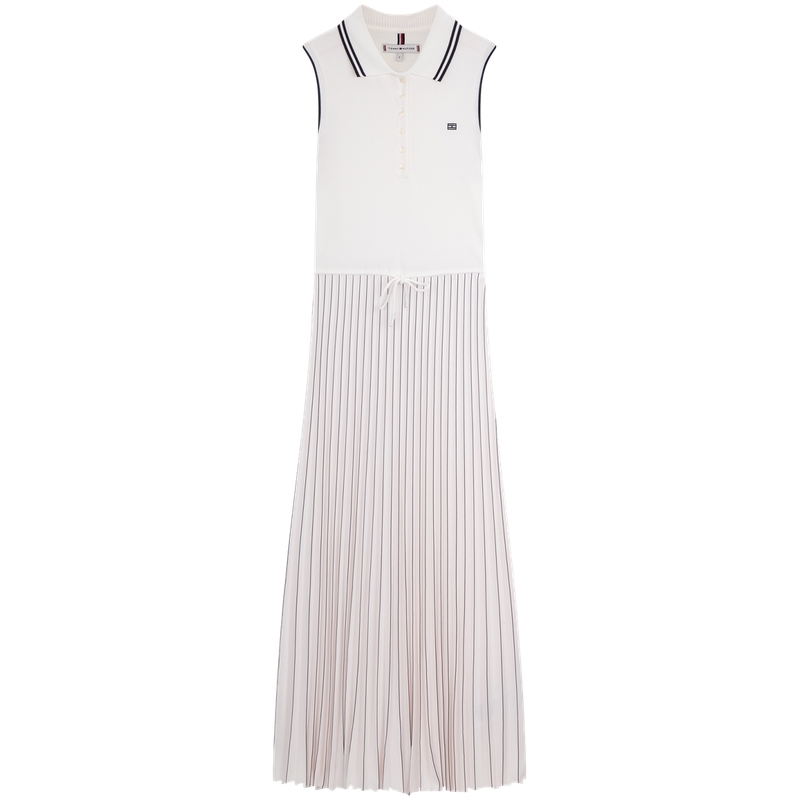 Плиссированное платье миди Tommy Hilfiger, белый
Плиссированное платье миди Tommy Hilfiger, белый
