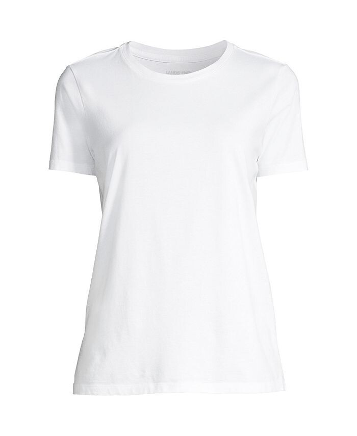 Свободная хлопковая футболка Petite с круглым вырезом и короткими рукавами Supima Lands' End, белый
Свободная хлопковая футболка Petite с круглым вырезом и короткими рукавами Supima Lands' End, белый