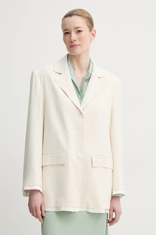 Жакет с добавлением льна Isabelle Blanche, бежевый 
Жакет с добавлением льна Isabelle Blanche, бежевый
