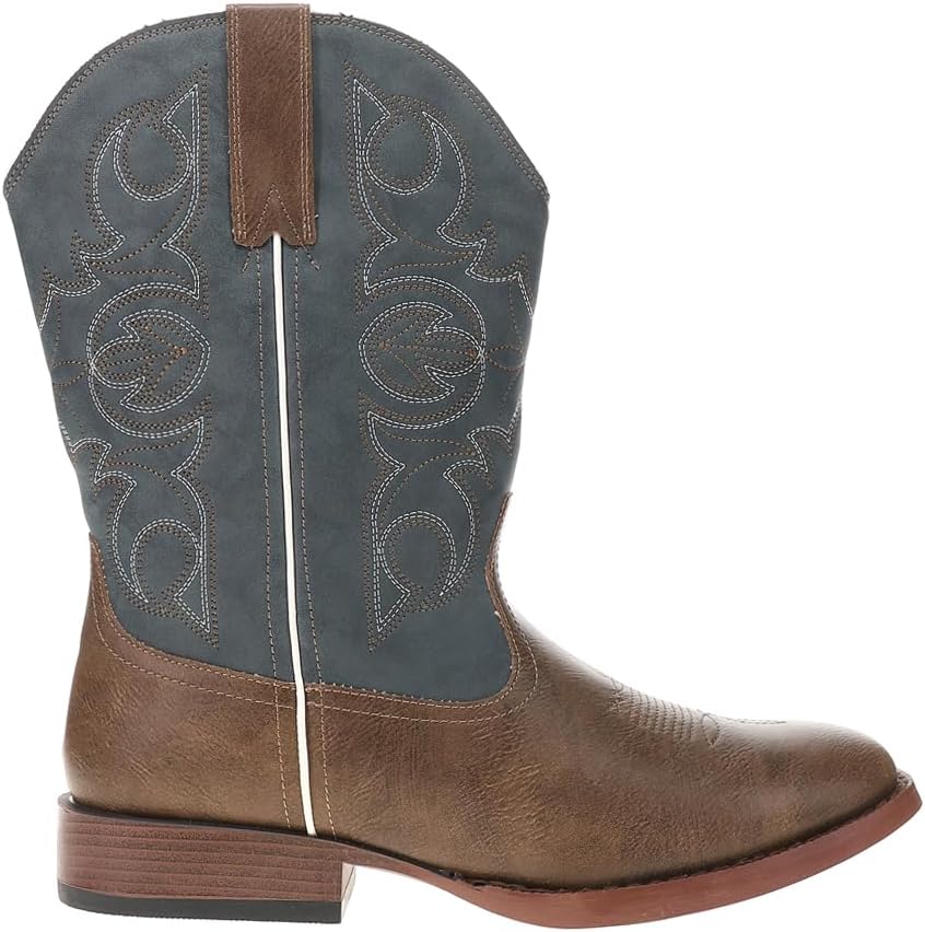 Мужские повседневные сапоги ROPER Ainsley с вышивкой, квадратным носком и высокой голенью - синие, коричневые
Мужские повседневные сапоги ROPER Ainsley с вышивкой, квадратным носком и высокой голенью - синие, коричневые