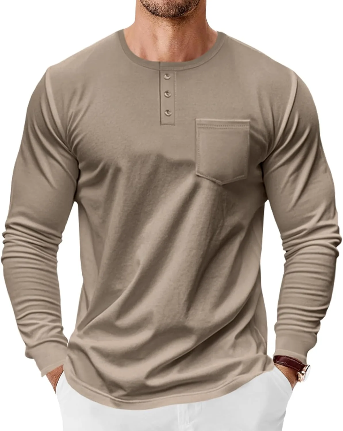 Мужская футболка-поло с длинным рукавом и карманом CHXLQQX
Мужская футболка-поло с длинным рукавом и карманом CHXLQQX