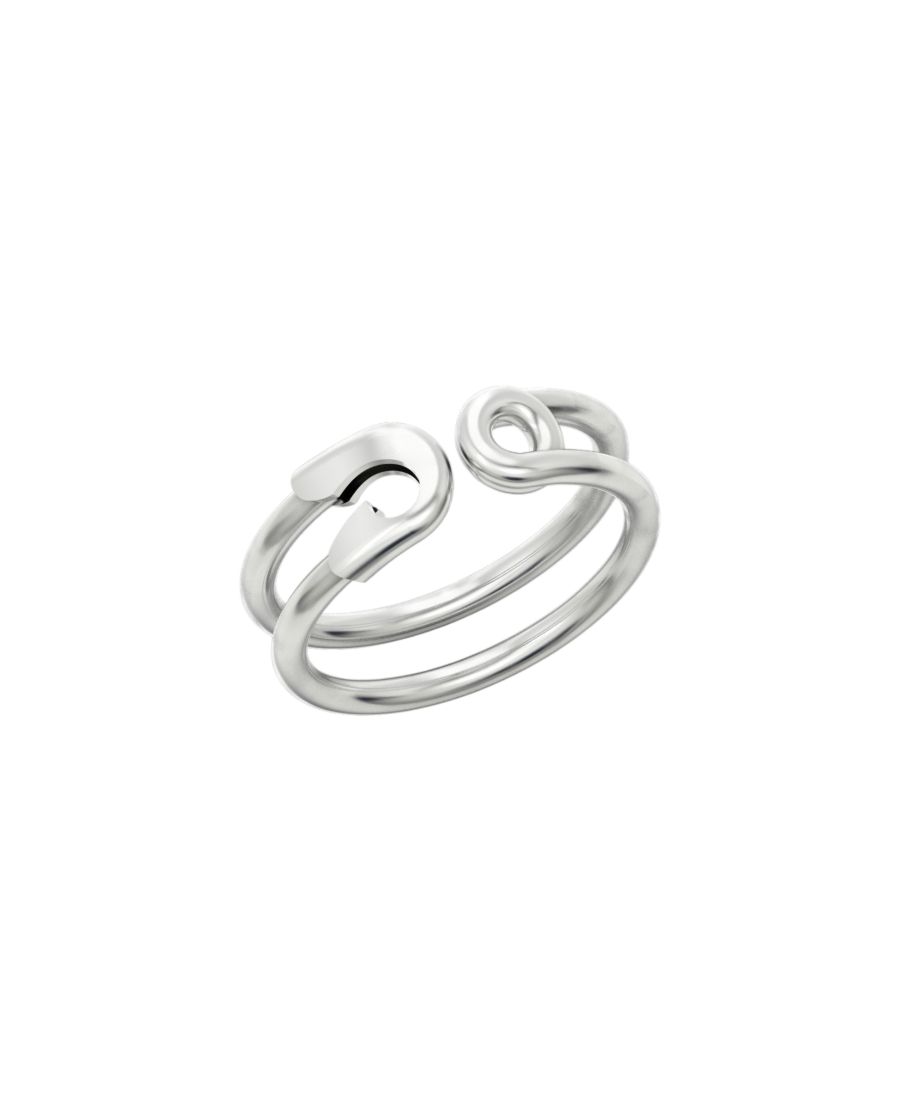 Кольцо из стерлингового серебра в виде английской булавки Spero London, Silver
Кольцо из стерлингового серебра в виде английской булавки Spero London, Silver